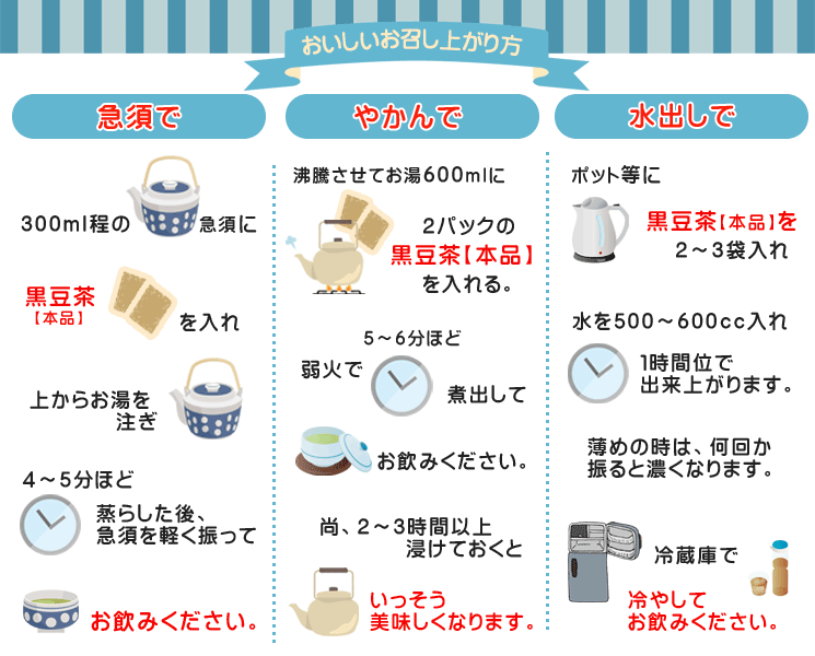 感動の北海道黒豆茶-中村食品産業株式会社